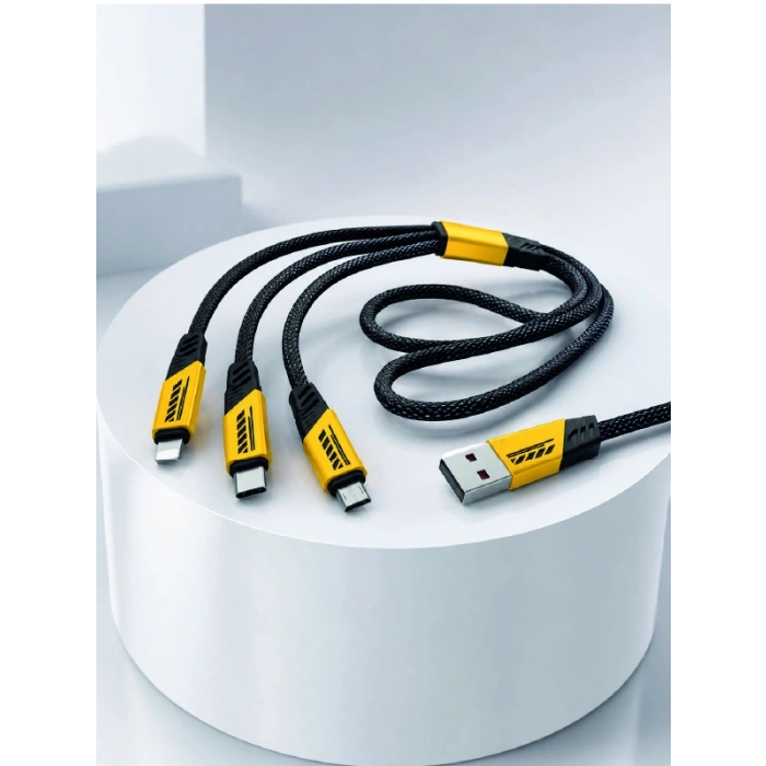 Usb 3ü 1 Arada Şarj Kablosu 240w Pd Destekli Çoklu Şarj Kablosu