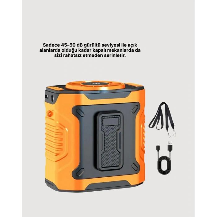 Usb Şarjlı Güçlü Hız Ayarlı El Ve Bel Fanı