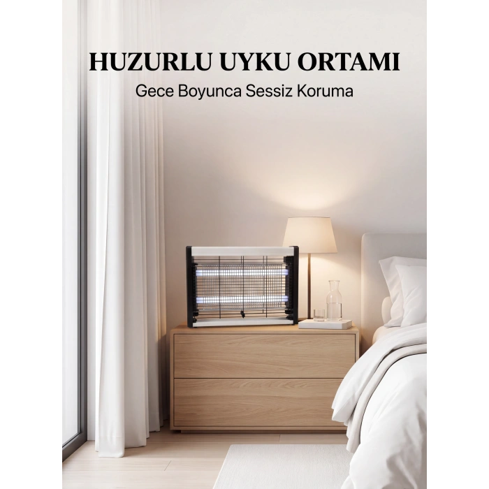 Uv Işıklı Elektrikli Sinek Öldürücü Sessiz Ve Etkili Kullanım