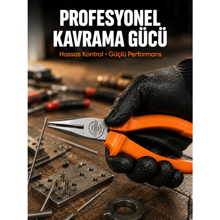 Uzun İnce Çeneli Profesyonel Kargaburun Dayanıklı Çelik El Aleti