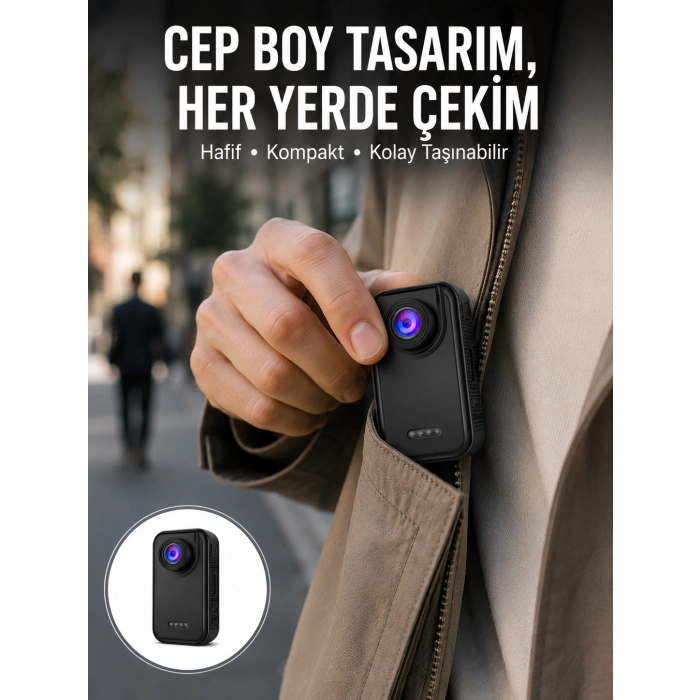 Vlog Ve Sosyal Medya Çekimleri İçin Kompakt Taşınabilir Kamera Yeni Nesil
