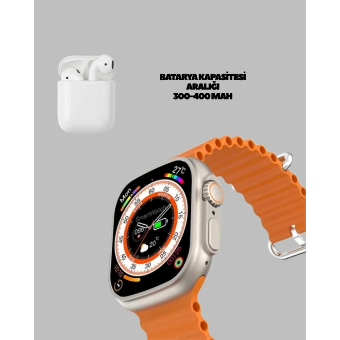 Watch 9 Max Akıllı Saat Sesli Görüşme Özellikli Kulaklık Seti