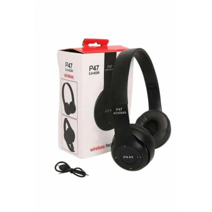 Wireless 5.0 Bluetooth Kablosuz Kulaklık Anc Özellikli Kulak Üstü Ayarlanabilir