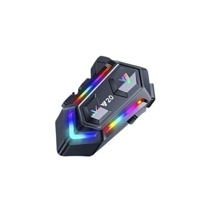 Yeni Nesil Bluetooth 5.3 Motosiklet Intercom Rgb Işıklı 1000m Mesafeli