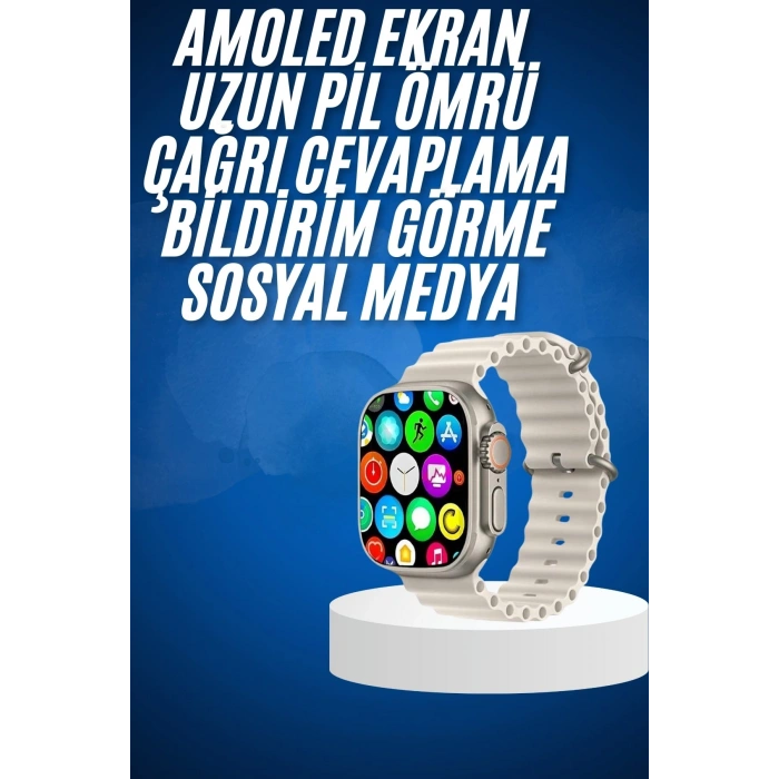 Yeni Nesil Bluetooth Bağlantılı Akıllı Saat Sosyal Medya Girişli Uyku Takibi