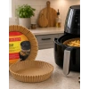 100 Lü Airfryer Kağıdı Yağ Geçirmez Yapışmaz Pişirme Kağıdı