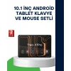 10.1 İnç Android Tablet Klavye Ve Mouse Setli 5g Destekli