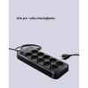 10’lu Çoklu Priz Termal Korumalı Usb Type-c Çıkışlı 2500w Uzatma Kablosu