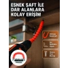 12 Parça Esnek Bits Uç Seti 300 Mm Esnek Şaftlı Tornavida Uç Seti