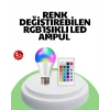 2025 Rgb Led Ampul Uzaktan Kumandalı Renkli Işık A Kalite