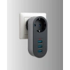 2500w Güç Destekli Akım Korumalı Priz – 3 Usb Çıkışlı