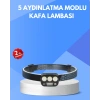 300 Lümen Sensörlü Led Kafa Lambası Usb Şarjlı Sos Modlu