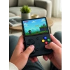 3.5 İnç Ips Ekran Retro Oyun Konsolu 64gb Dahili Hafıza Çift Analog Joystick Taşınabilir El Konsolu