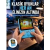 3.5 İnç Mini Atari Taşınabilir Oyun Konsolu 666 Adet Retro Oyun Yeni Nesil