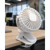 360 Derece Dönebilen Mandallı Şarjlı Mini Masa Fanı