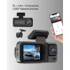 360° Kapsama Sahip Full Hd Araç Kamerası 3’lü Kayıt Gece Görüşlü Dashcam
