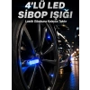 4lü Araç Sibop Led Işığı Otomatik Açılan Lastik Işığı Seti