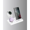 4’lü Apple Kablosuz Şarj Standı İphone Watch Ve Airpods Çoklu Şarjlı