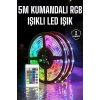 5 Metre Şerit Led Rgb Işıklı Kumandalı Güç Adaptörü Her Ortama Uygun