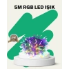 50’li Led Şeffaf Kablolu 5 M Aydınlatma Işık Süsleme Led