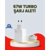 67 Watt Ultra Hızlı Şarj Adaptörü  Redmi 9 10 12c Uyumlu