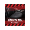 Citroen uyumlu Tüm Araç Modelleri ile Siyah Deri Kırmızı Dikişli Karo Desenli Oto Koltuk Minderi