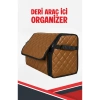 OPEL GRANDLAND-E UYUMLU TABA DERİ ARAÇ İÇİ ORGANİZER KAPİTONE FERMUARLI