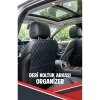 BYD SEALION UYUMLU 2 ADET SİYAH DERİ MAVİ DİKİŞLİ ARAÇ İÇİ KOLTUK ORGANİZERİ