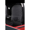 KGM SSANGYONG TİVOLİ UYUMLU 2 ADET KREM DERİ KREM DİKİŞLİ ARAÇ İÇİ KOLTUK ORGANİZERİ