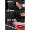 CHERY TİGGO 8 PRO MAX UYUMLU 2 ADET KREM DERİ KREM DİKİŞLİ ARAÇ İÇİ KOLTUK ORGANİZERİ
