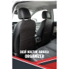 HYUNDAİ İ20 N UYUMLU 2 ADET SİYAH DERİ KIRMIZI DİKİŞLİ ARAÇ İÇİ KOLTUK ORGANİZERİ