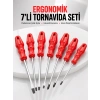 7li Tornavida Seti Düz Ve Yıldız Uçlu Çok Amaçlı Kullanım
