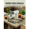 8 Başlıklı Şarjlı Masaj Tabancası 6 Kademeli Hız Ayarlı Derin Doku Kas Masaj Aleti