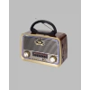 Ahşap Nostaljik Radyo Bluetooth Usb Sd Kart Destekli