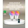 Akıllı 9w Rgbw Led Ampul, Tasaruflu Romantik Işıklı