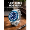 Akıllı Saat 1.62 İnç Ultimate Nabız Sensörlü Sesli Görüşme Yapabilen Yeni Nesil