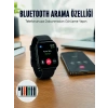 Akıllı Saat 7 Kordonlu Bluetooth Aramalı Nabız Ve Dokunmatik Akıllı Saat