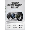 Akıllı Saat Amoled Ekran Bluetooth Bağlantılı Sesli Görüşme Nabız Ölçer