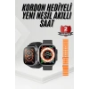 Akıllı Saat Sağlık Takibi Kalp Atışı Adımsayar Ultra Yeni Nesil Nefes Egzersizi