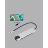 Alüminyum Gövdeli Type‑c Hdmı & Ethernet Adaptör – Tak & Çalıştır