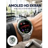 Amoled Smartwatch Harita Modlu Bluetooth Aramalı 3 Değiştirilebilir Kayışlı Yeni Nesil
