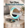 Android Uyumlu Akıllı Bluetooth Hoparlör Kablosuz Şarj Cihazı Standı