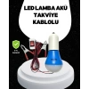 Araç Akü Bağlantılı 12v Led Ampul Pratik Işık Çözümü