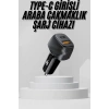 Araç İçi Şarj Cihazı 38w Güç Kapasiteli Type-c Girişli Araba Çakmaklık
