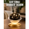 Aromaterapi Hava Nemlendirici Gece Lambası Uzay Model Satürn Oda Kokusu
