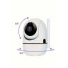 Baby Kamera Kablosuz 720p Beyaz 360 Derece Wifi Kamera Full Hd 1080p
