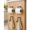 Banyo Ve Mutfak İçin 4 Parça Set 2 Adet Kağıtlık 2 Adet Havlu Askısı