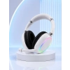 Beyaz Kablosuz Bluetooth Kulaklık Mikrofonlu Ergonomik Kulak Üstü Tasarım