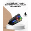 Bluetooth 5.4  İnterkom Ip65 Toz Ve Su Geçirmez Led Göstergeli