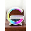 Bluetooth Hoparlör 15w Kablosuz Hızlı Şarj Led Gece Lambası